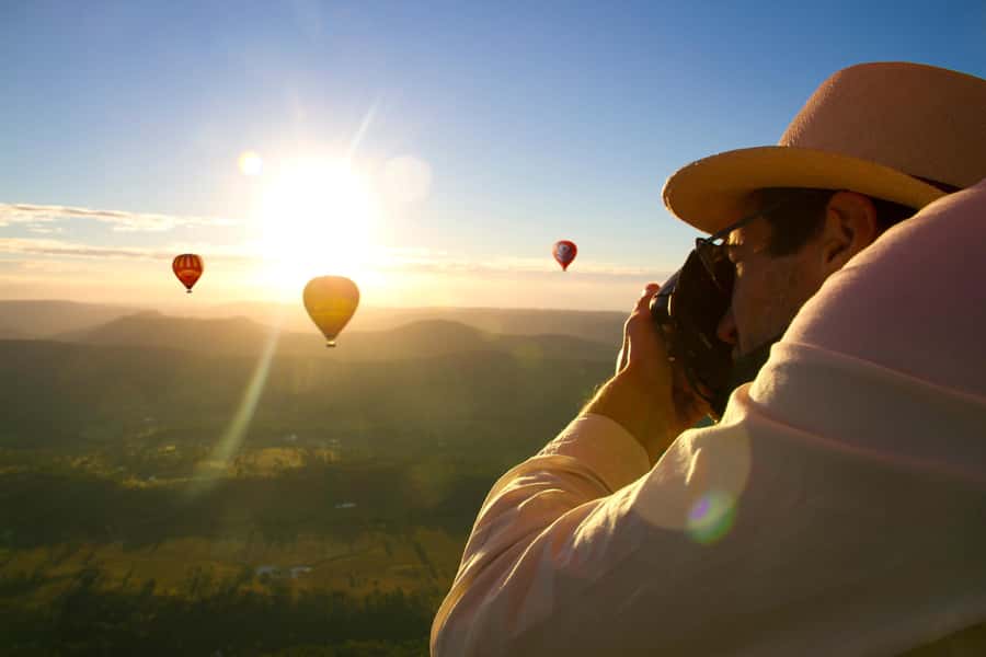 Gold Coast: Hot Air Balloon Flight+Vineyard Breakfast+Alpaca - What you can see from the basket