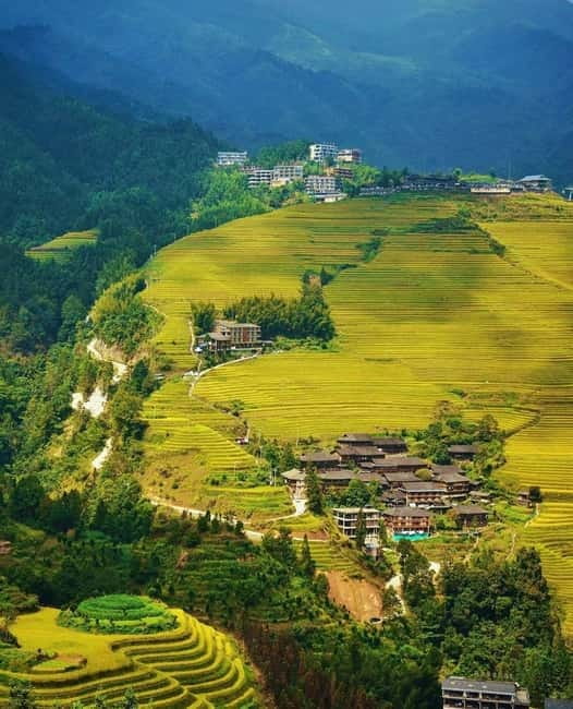 Guilin Longji: Rice Terrace with Oil-Tea Demo & Zhuang Lunch - A Zhuang lunch with a view of the terraces