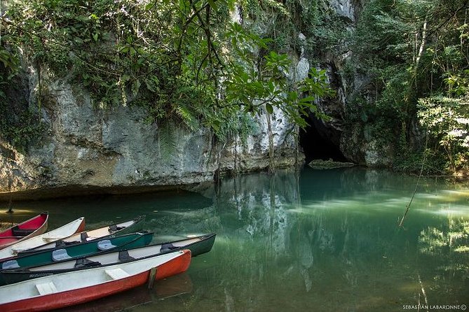 Half-Day Barton Creek Cave with Optional Zipline, Butterfly Farm Or Rock Falls - Barton Creek Cave by canoe and headlamp