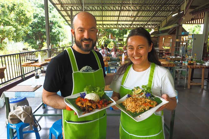 Half-Day Thai Cooking Class at Organic Farm in Chiang Mai - Grinding curry paste is the hands-on highlight