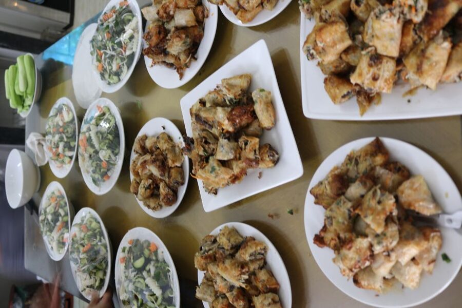 Hanoi: Village Farm Tour and Cooking Class with Lunch - Tea, fruit, and a village walk
