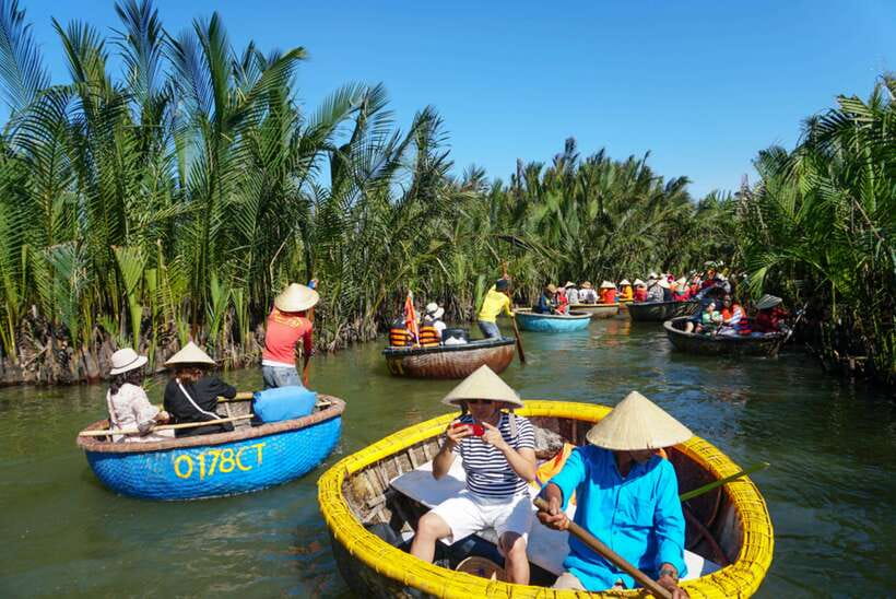 Hoi An: Buffalo riding, Cycling,be a Farmer and Fisher man - Cooking banh xeo and fresh rice milk