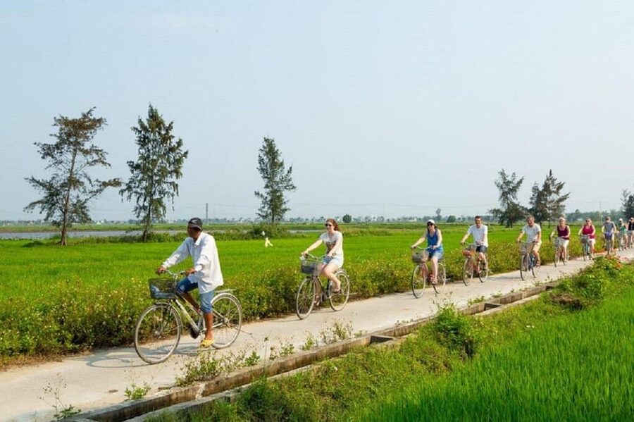 Hoi An : Eco Farming Bicycle Tour and Basket Boat Ride - Cycling 6 to 7 kilometers through Cam Thanh