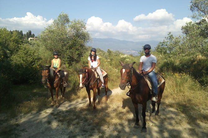 Horse ride, Olive Oil and local foods tasting in a Tuscan farm - Choosing your horse at the Reggello riding center