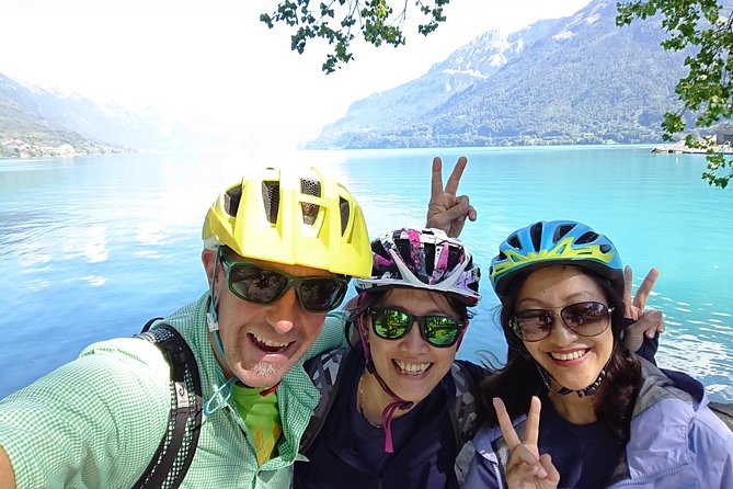 Interlaken 3-Hour Guided E-Bike Tour with a Farm and Ancient Villages Visit - Lake Thun and the blue-water view