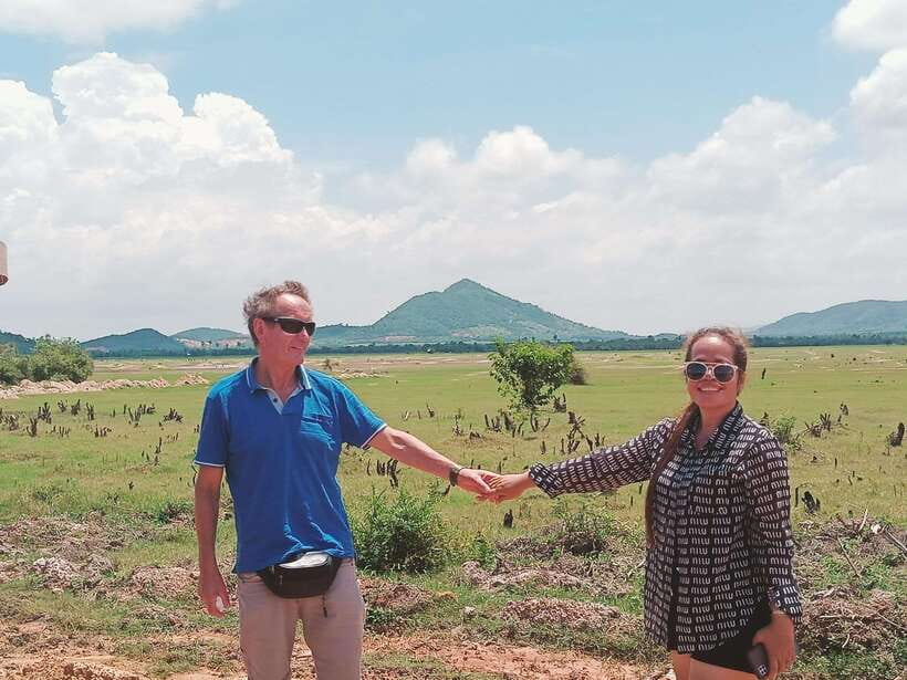 Kampot Countryside include Pepper farm,Kep crab market beach - Kep crab market and the coast