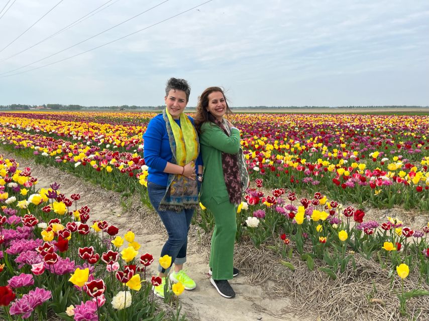 Keukenhof, Tulip Farm, Flower Fields & Windmills - Driving through Beemster’s reclaimed farmland