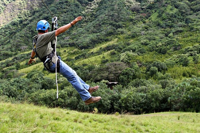 Kualoa Ranch - Zipline Tour - Flying through Ka’a’awa Valley