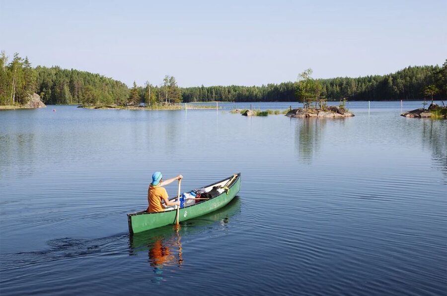 Lapland: Canoeing Trip with Reindeer and Husky Farm Tour - From the forest to a quiet canoe lake