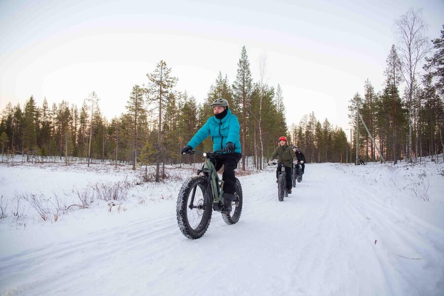 Levi: Reindeer Farm E-Fatbike Safari - What the winter scenery adds