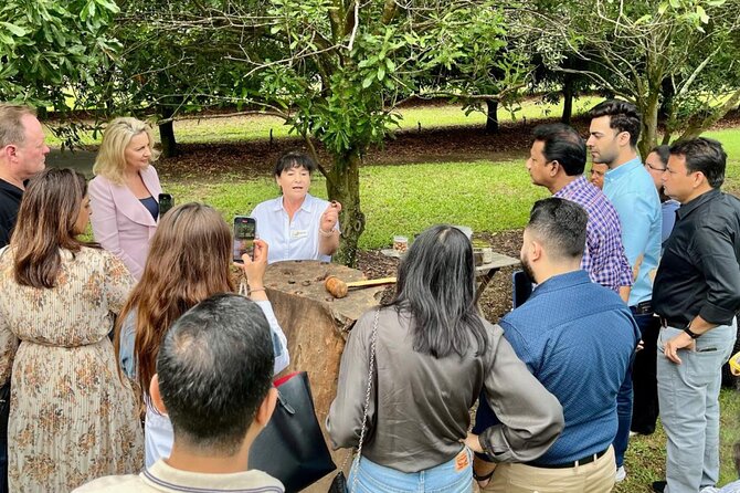 Macadamias Australia Orchard Tour in Bundaberg - Savitha brings the process to life
