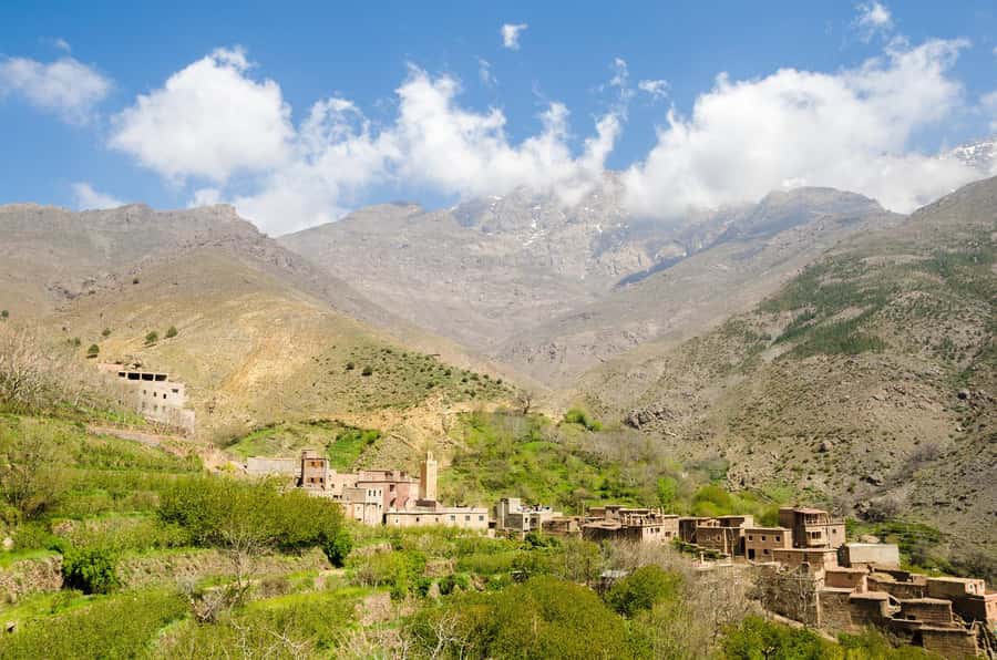 Marrakech: Anima Garden, Saffron Farm and Ourika Valley Trip - Walking toward the Setti Fatma waterfalls