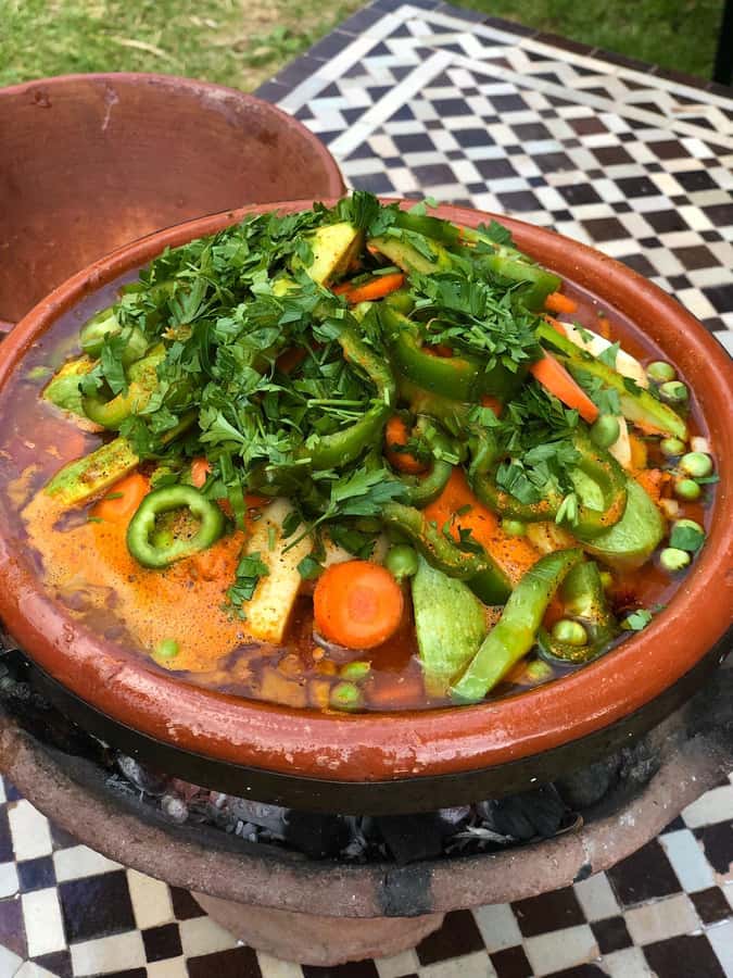 Marrakech: Authentic Moroccan Cooking Class in a Farm - Eating beneath fruit trees