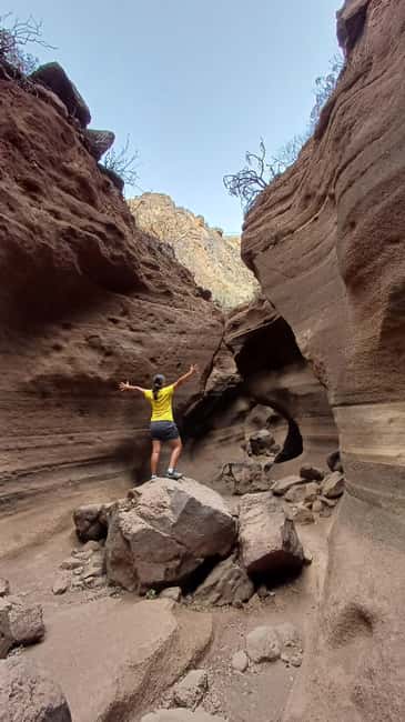 Maspalomas: Barranco de las Vacas, Caves, Farmhouse Tour - Starting the day in a van for six