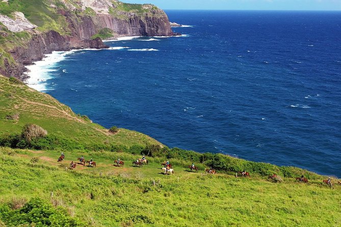 Maui Horseback Adventure at Circle M Ranch With Real Cowboys - Across the pastures toward Waihee Valley