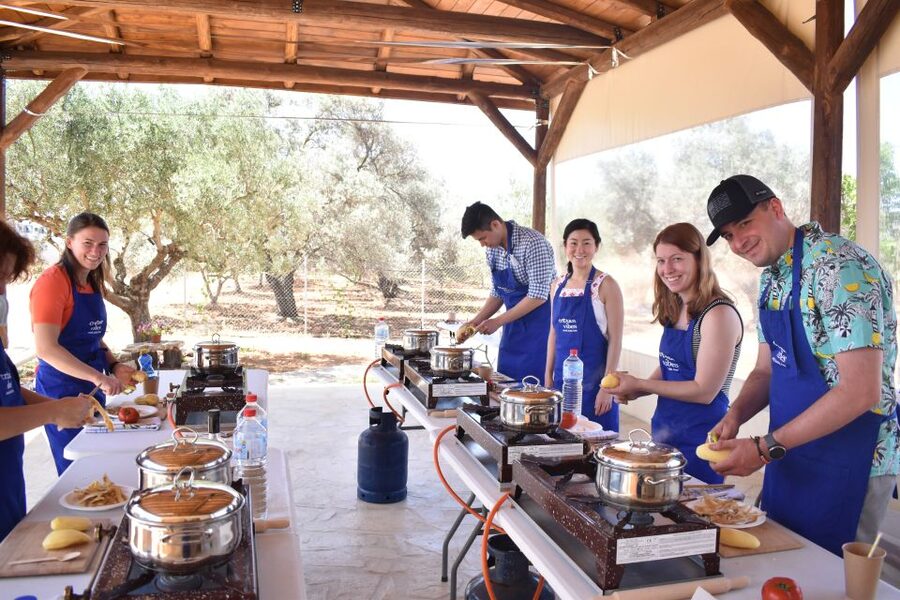 Moires: Cooking Class and Olive Oil Tasting at a Family Farm - Cooking with Marianna and Mama Stella