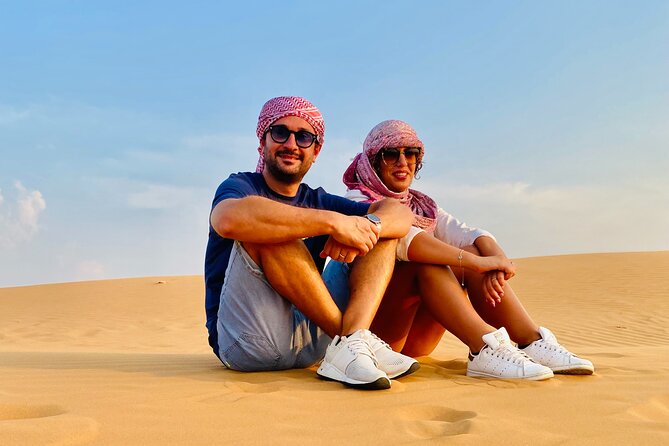 "Morning Desert Safari with Camel Farm visits & Arabic Treats" - Hotel pickup sets the tone