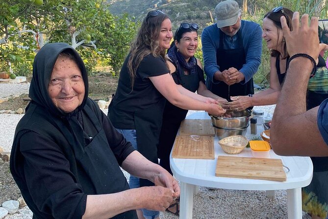 Naxos Perivoli Farm Experience & Wood-fire Cooking Class - Olive trees, Naxian potatoes, and seasonal produce