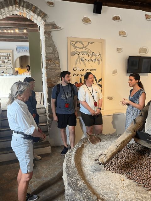 Naxos: Private E-Bike Tour with Farm Lunch - Farm cheese, vegetables, and homemade wine at the taverna