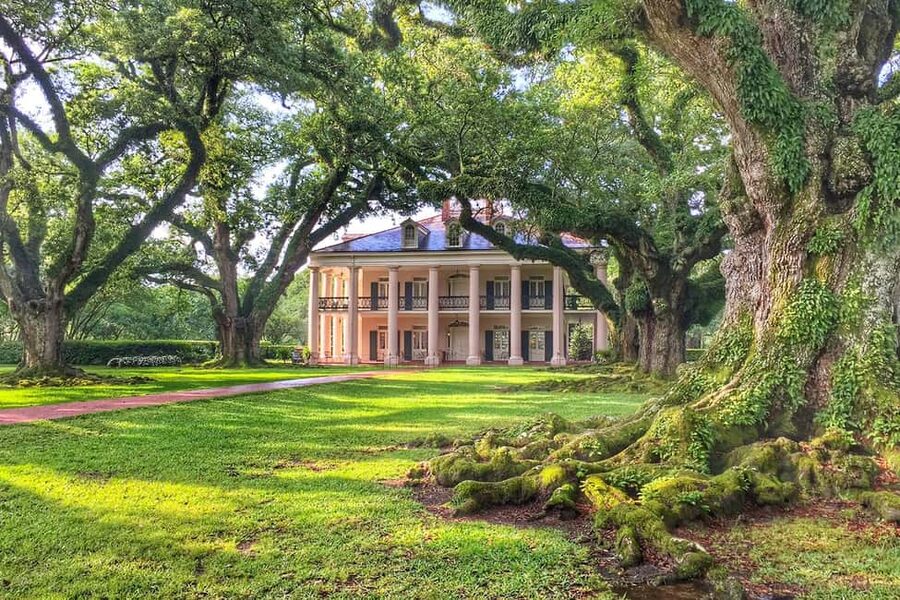 New Orleans: Swamp Boat Ride & Oak Alley Plantation Tour - Reaching Oak Alley beneath the 28 oaks