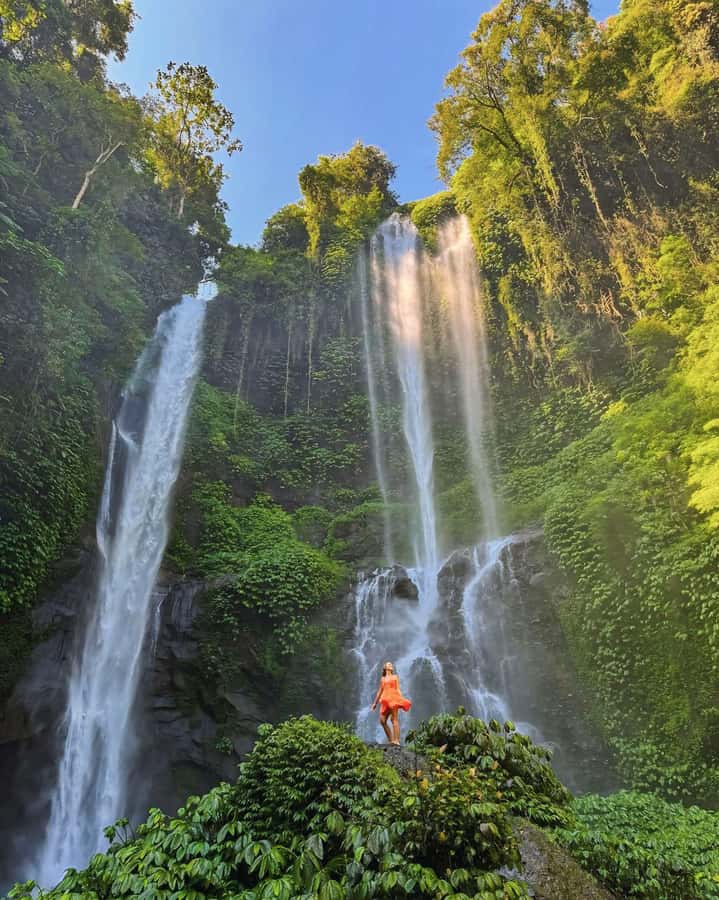 North Bali: Sekumpul and Banyumala Waterfalls & Rice Terrace - What to pack for wet steps and warm weather