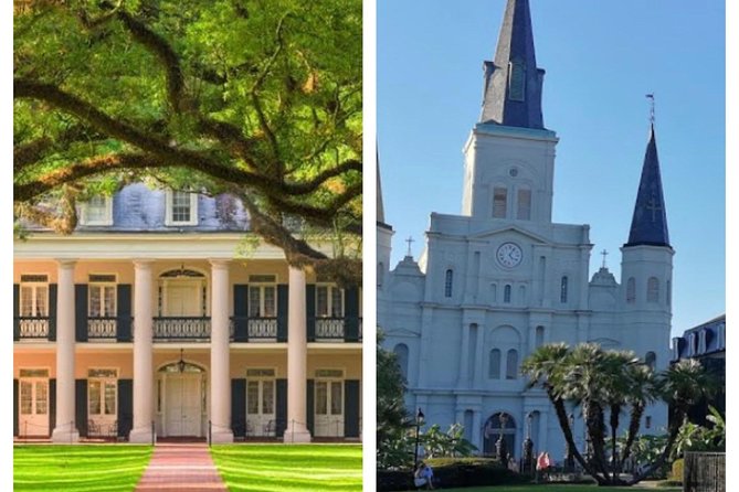 Oak Alley Plantation and New Orleans City and Cemetery Tour - Jackson Square, the Cabildo, and the Creole Story