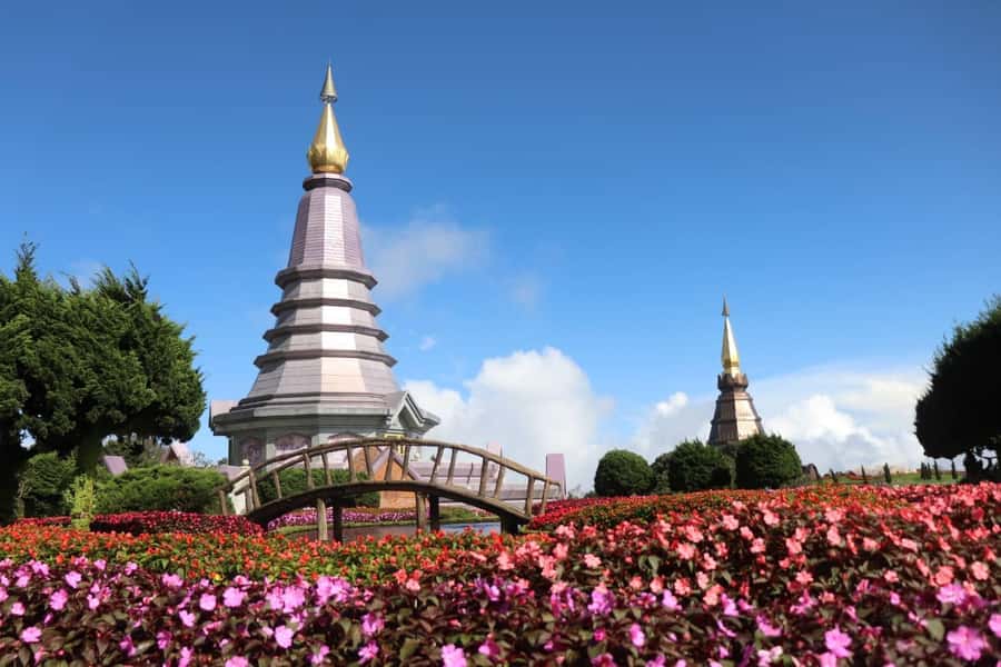 Pa Pong Piang Rice Terraces & Doi Inthanon National Park - The King and Queen’s pagodas