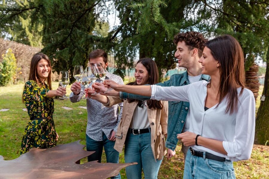 PARCO DELLA FILANDETTA WINE & ART FARM : ART&NATURE TOUR - Tasting IUS NATURAE beside The Table