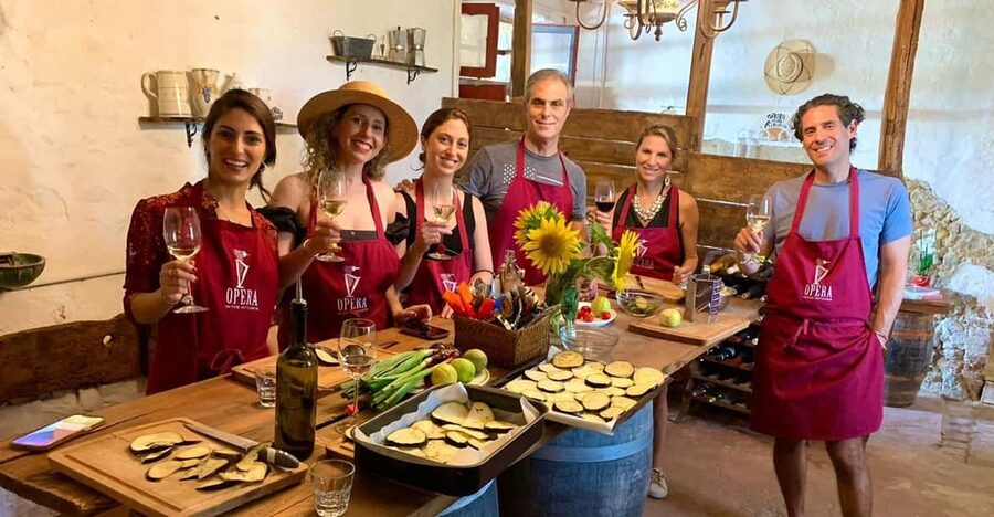 Pick Vegetables at the farm & Cook pasta - Making pasta instead of watching it being made