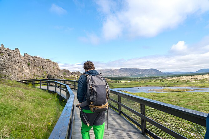Private Golden Circle & Blue Lagoon Tour with Fridheimar Farm - Gullfoss turns water into theater