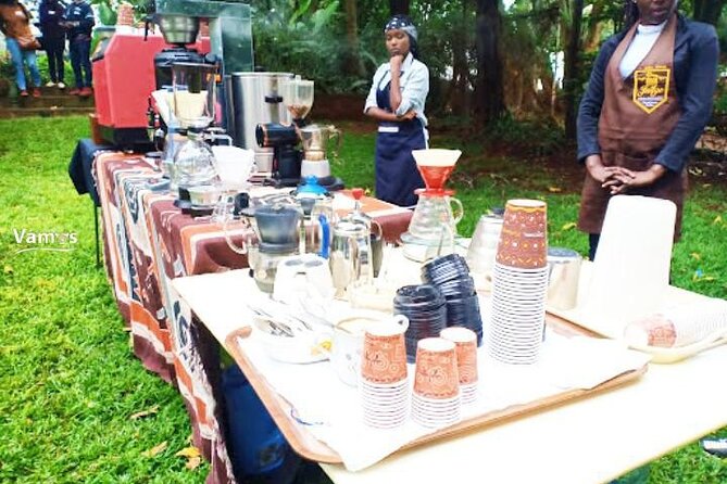 Private Tour to Fairview Coffee Farm in Nairobi with Pickup - Tasting Fairview coffee in the garden