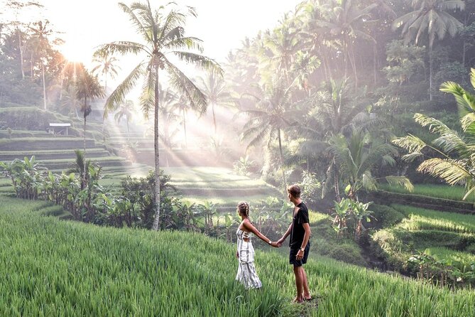 Private Ubud Tour: Monkey Forest, Waterfall & Rice Terrace - Feeling the spray at Tegenungan Waterfall