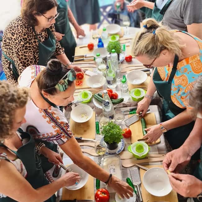 Rhodes: 1952 Farmhouse Cooking & Lunch with Unlimited Wine - What you actually cook