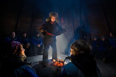 Snowmobile Safari to a Reindeer Farm