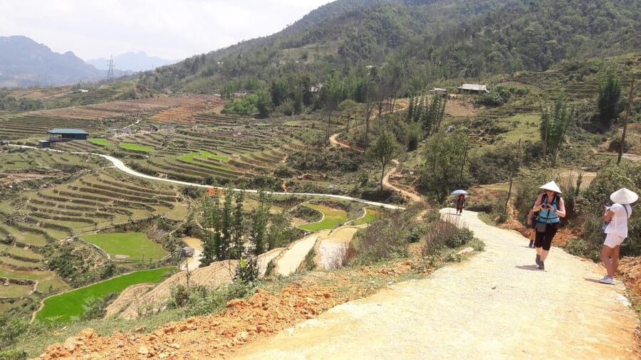 Sapa beautiful rice field, village - Easy walking kid,senior - Ta Phin and the afternoon walking choice