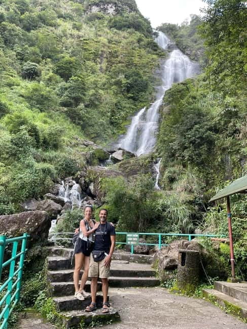Sapa to Waterfall, Green Tea Farm with motorbike driver - Love Waterfall and the forest walk