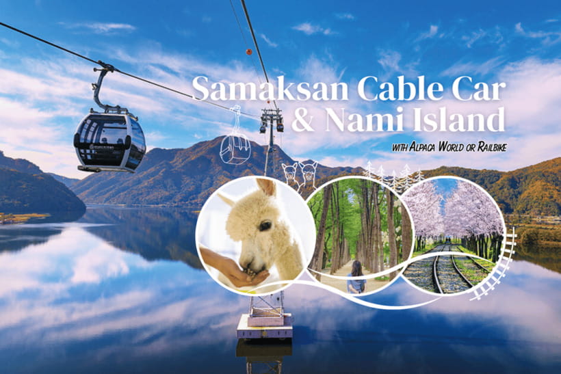 Seoul: Samaksan Cable Car & Nami with Alpaca World/Railbike - Starting in Seoul and heading toward Gangwon Province