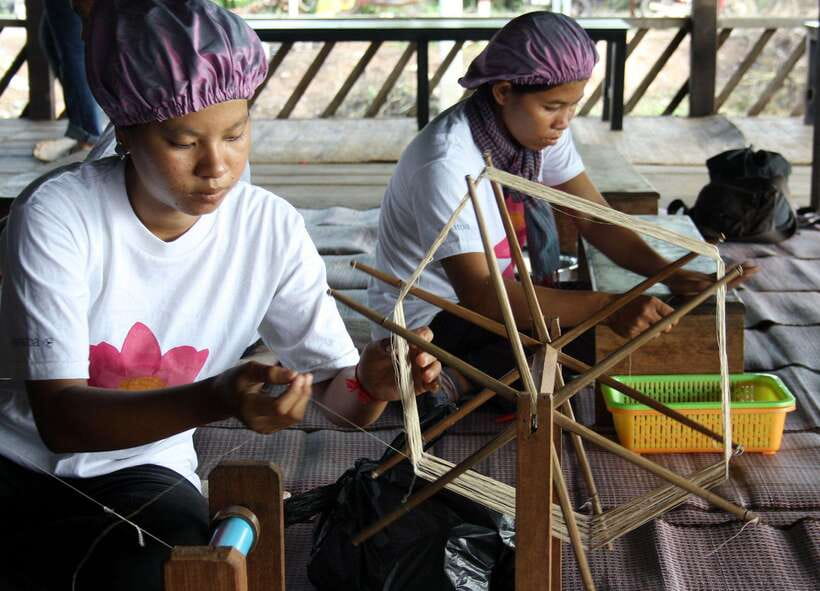 Siem Reap Lotus Silk Farm Discovery tour & Lake experience - Tea, biscuits, and a rooftop view