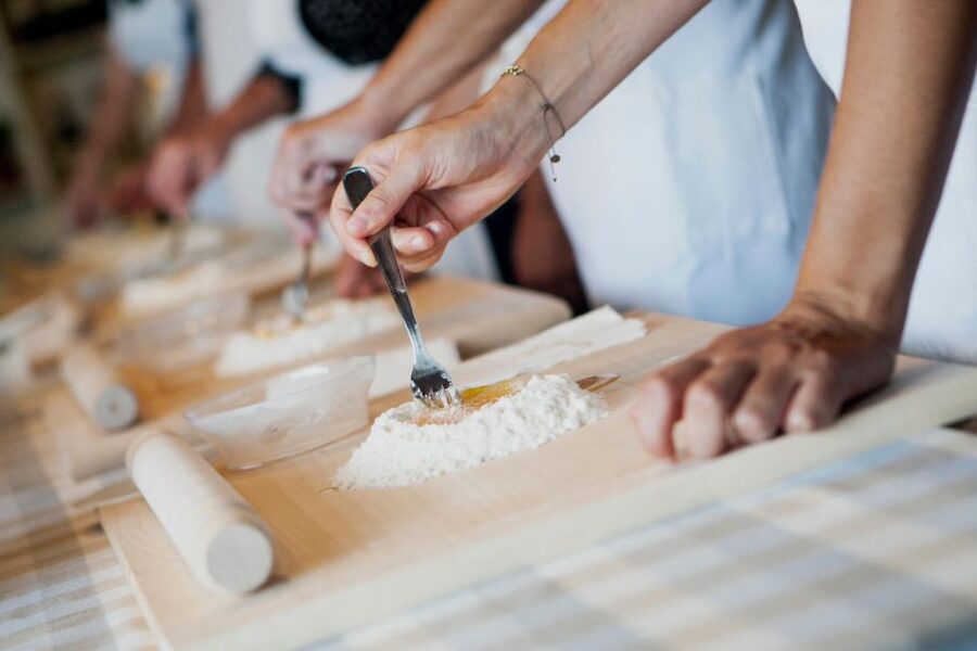 Siena countryside: cooking class in a real Tuscan farmhouse - Sitting down to the three-course meal