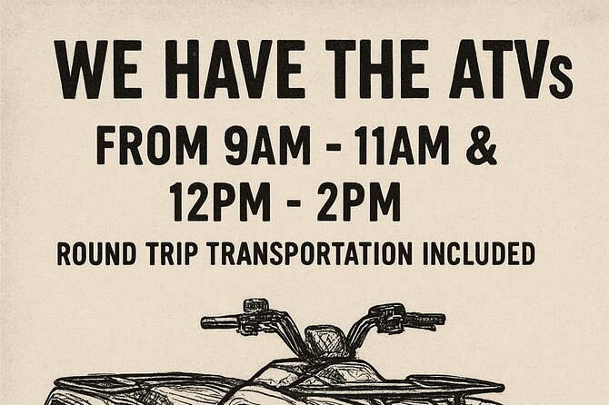 Single ATV Experience: Free Piña Colada + Hacienda Transfer - Safety instructions come before the fun