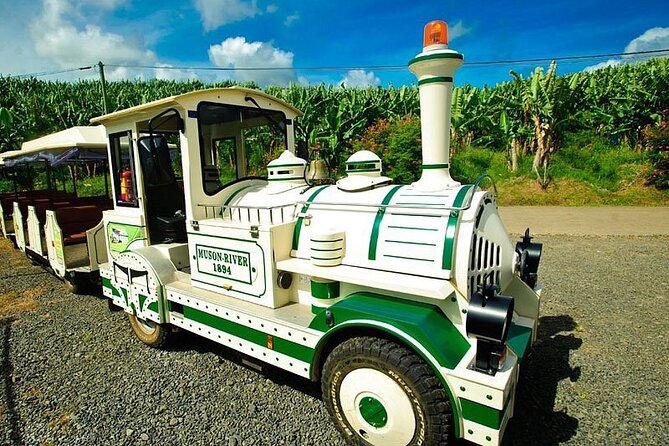 Small train tour of a banana farm in Martinique - Bruno’s guiding style and the language question