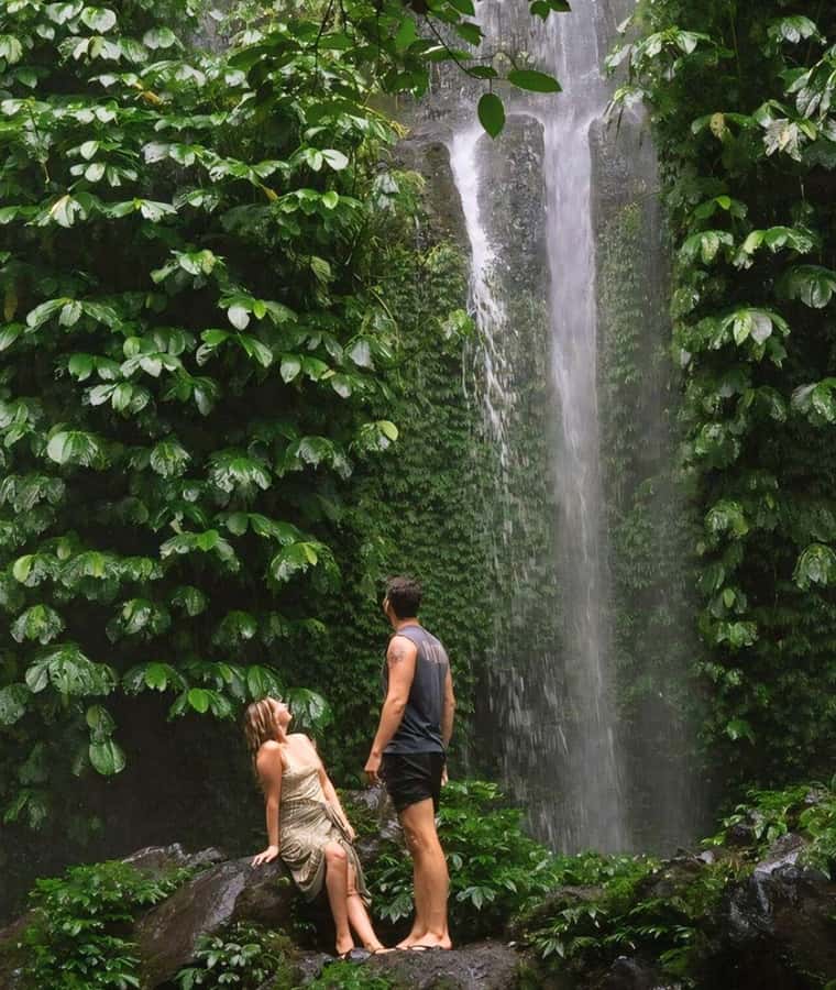 Tetebatu : Waterfall, Rice Fields & Monkey Forest Full day - Lunch with views over fields and temples