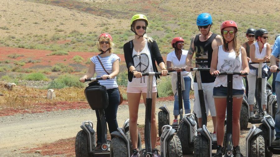 Tiscamanita: Segway Tour, Aloe Vera Farm & Mills Museum - Getting comfortable on the Segway before the real ride