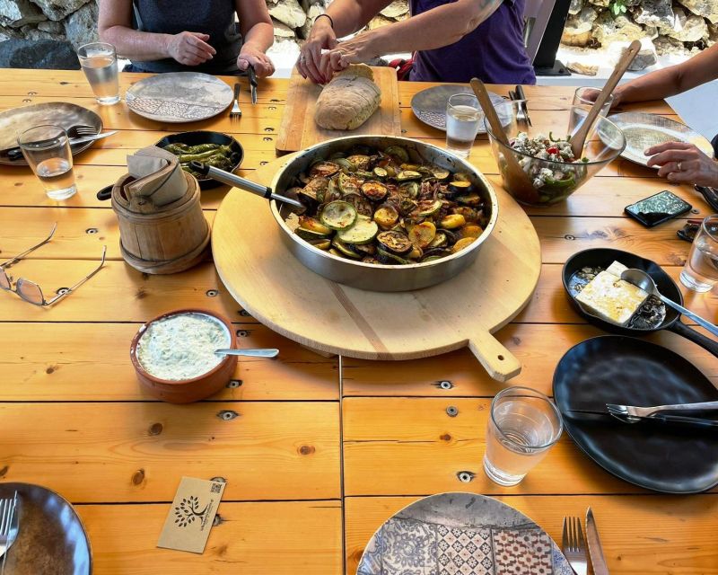 Traditional Greek Cooking Class @ Lefkada Micro Farm - The menu, from bread to briam