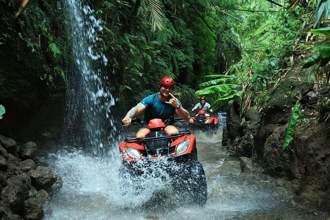 Ubud ATV Ride through River Jungle Rice Fields Puddles - Guides who keep the ride manageable