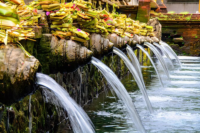 Ubud Bali: Rice Terrace, Waterfall and Tirta empul Day Tour - Goa Gajah, an unusual start near Ubud