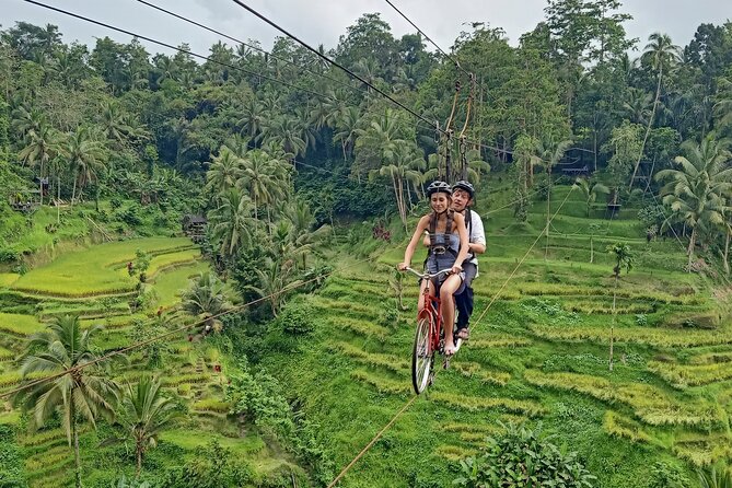 Ubud Half Day Skybike and Zipline Rice Terrace Tour - Flying above Tegalalang’s rice terraces