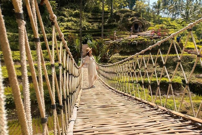 Ubud: Monkey Forest, Jungle Swing, Rice Terrace, and Water Temple - Celuk Village and the Ubud market