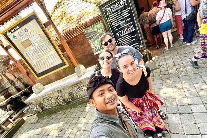 Ubud Monkey Forest Rice Terrace Temple Waterfall Private Tour - Four Ubud Sights Without Four Separate Arrangements