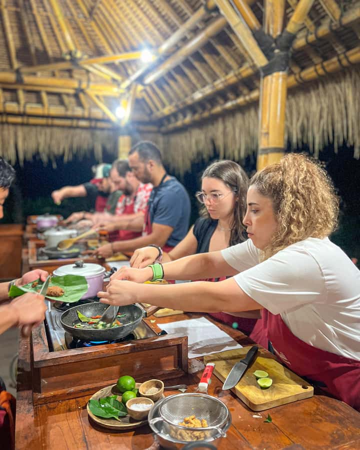 Ubud: Organic Farm Harvest, Bali Cooking Class by Pemulan - The cooking class keeps you busy